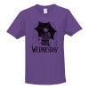 Tričko s potlačou Wednesday dětské Fialová 158 cm/12 let
