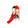 Playground System DETSKÉ IHRISKÁ - zostava so šmýkačkou a šplh. tyčí 4U138D-10