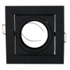 BERGE Podhľadové bodové svietidlo BRG70452 výklopné - hliník - štvorec - čierna matná