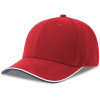 Atlantis Headwear Kšiltovka Pilot Piping Sandwich-S, těžká, 6 panelová, sandwich COT33027400499-red Červená UNI
