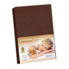 Bellatex plachta jersey s elastanom tmavo hnedá 90x200