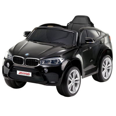Joko Elektrické autíčko BMW X6, 2x45W motor, kožené sedadlo, EVA kolesá, USB, MP3, čierna