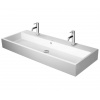 Duravit Vero Air Dvojumývadlo, 120x47 cm, s prepadom, s otvormi na batériu, WonderGliss, biela 23501200241