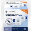 LIVSANE Fixačná páska SENSITIVE 2,5cm x 5m, cievka, 1x2 ks