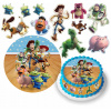 DIGITÁLNA TLAČ Jedlý obrázok na tortu TOY STORY BUZZ ASTRAL + POSTAVY TEXT 4