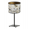 Light Home Stolná lampa Werona 5, 1x sivé textilné tienidlo so vzorom, (výber zo 4 farieb konštrukcie), g