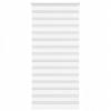 VidaXL Roleta zebra, biela, šírka tkaniny 90,9 cm, polyester