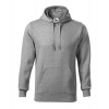 MALFINI CAPE 413 / Pánska klokanka s kapucňou - tmavosivý melír XL