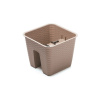Prosperplast RATOLLA Truhlík na zábradlie 27,2x27,2x22,5cm mocca DRLB280