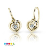 Cutie Kids Jewellery Detské náušničky Cutie 2177 Farba zlata: Biele zlato +uzamknutie náušničiek zdarma