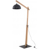TK Lighting Orion stojaca lampa 1x15 W čierna-drevo 5582