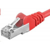 Premiumcord sp6asftp002R Patch, CAT6a S-FTP, RJ45-RJ45, AWG 26/7, 0,25m červený