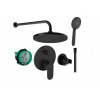 Hansgrohe Vernis Blend + Jika - čierny podomietkový sprchový set