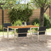 zahrada-XL Záhradný jedálenský set vidaXL 5-dielny z akáciového dreva, Vonkajší jedálenský stôl vidaXL 150x90x75 cm z akáciového dreva 3334815