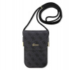 Púzdro Guess PU 4G Metal Logo Script Phone Bag čierne