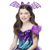 Čelenka - NETOPIER - fialové trblietavé krídla, univerzálna veľkosť