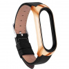 Xiaomi Kožený náhradný náramok pre Mi Band 7 Farba: čierna - ružovo zlatá (rose gold)