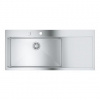 Grohe Drezy - Drez K1000 s automatickým odtokom, 116x52 cm, kefovaná nerezová 31581SD1