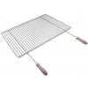 Grilovací rošt DEOS Nerezový grilovací rošt s nastaviteľnou šírkou 65-90x45cm s rukoväťou (DE1214)