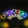 Svetelný stĺp do záhrady - 1 m 10ed 2m 20led LED Creative 4 Creast 4 Coper Copper Wire String Batte (1 m 10ed 2m 20led LED Creative 4 Creast 4 Coper Copper Wire String Batte)