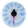 Merač - Otáčkomer analógový elektronický (52 mm) Super White&Blue
