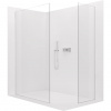 CERANO - Sprchová zástena Walk-in Crystal TL/P - 8 mm - bezvzperový systém - chróm, transparentné sklo - 120x60x200 cm