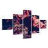Image pentaptych Príroda Kvety Retro Decor 250x150 (Image pentaptych Príroda Kvety Retro Decor 250x150)