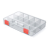 Prosperplast box organizér 27,5x18,6x4,1cm SQR BOX KSQ30204 transparentný Kistenberg