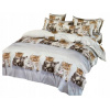 Posteľné obliečky - Fashionhme Bedding Set 140 cm x 200 70x80cm (Posteľná bielizeň mačky 140x200)