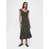 GAP Floral maxi dress - Women's čierna M GAP 1200138513659
