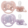 Avent Philips šidítko Ultrasoft Premium Zvířátko 2 ks ružová/oranžová