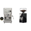 Profitec GO, brushed stainless steel + Eureka Mignon Silenzio 55, CR black