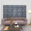 3D nástěnné panely 48 ks 50 x 50 cm diamant šedé 12 m² Šedá 150920