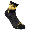 Dámske ponožky La Sportiva Trail Running Black/Yellow 35-37EU