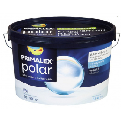 Primalex Polar Biely interiérový náter 7,5 kg (4,9 l)