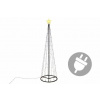 Vianočná dekorácia - svetelná pyramída stromček - 240 cm teplá biela