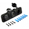 Pls37 12V USB 5V 2A Voltmeter Socket (Pls37 12V USB 5V 2A Voltmeter Socket)