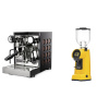 Rocket Espresso Appartamento TCA, black/copper + Eureka Helios 65, yellow