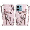 Peňaženkové 3D puzdro na Xiaomi Redmi Note 13 Pro - Butterfly High-heeled
