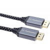 PremiumCord DisplayPort 1.4 přípojný kabel pro rozlišení 8K, kovové a zlacené konektory, 5m