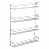 Metaltex Space Saver Smart Kitchen Pepito Stojan na korenie 4 poschodia 36x8x45 cm Strieborný