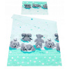 Detská posteľná súprava 5903689793 100 x 135 cm odtiene zelenej (BabyLux 2el posteľná bielizeň pre detskú postieľku 100x135 č. 90)