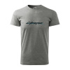 Sablio Tričko s potlačou Cyberpunk 2077 nápis - šedé 3XL