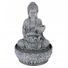 Fontána izbová s LED osvetlením 29 cm Budha šedá KO-795202330seda