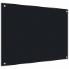 Sklenený panel 80 x 60 x 6 mm tvrdené sklo skosené čierne