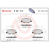 BREMBO Sada brzdových platničiek kotúčovej brzdy BREMBO P 61 111