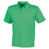 Henbury Pánske funkčné polo tričko H475 Kelly Green 3XL