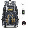 Fortnite midas batoh veľké vodotesné vzory USB (Fortnite midas batoh veľké vodotesné vzory USB)
