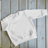 Baby Nellys Bavlnená tepláková mikina - biela 80-86 (12-18m)