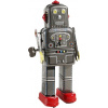 Replika historickej hračky Blechfabrik - Robot Spaceman na kľúčik 20 cm uni